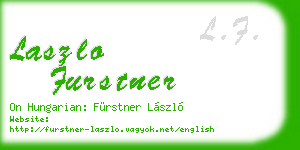 laszlo furstner business card